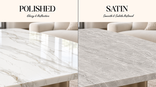 Polished vs Satin Sintered Stone: Which Finish Suits Your Space?